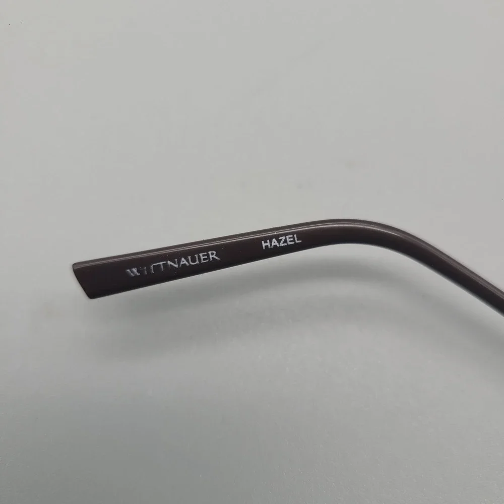 Wittnauer Hazel Brown Rectangular Eyeglass Frames Filigree Temples 52-14-135